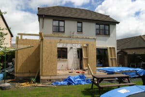 home with an extension
